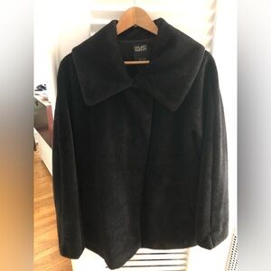 Hilary Radley Women's Black Swing Jacket, Alpaca Wool Blend size 8